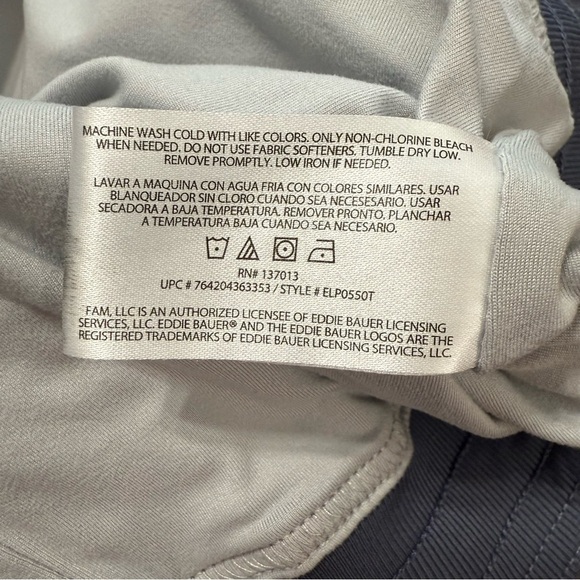 Eddie Bauer Blue Cargo Pants drawstring waist women’s size M - Picture 8 of 9